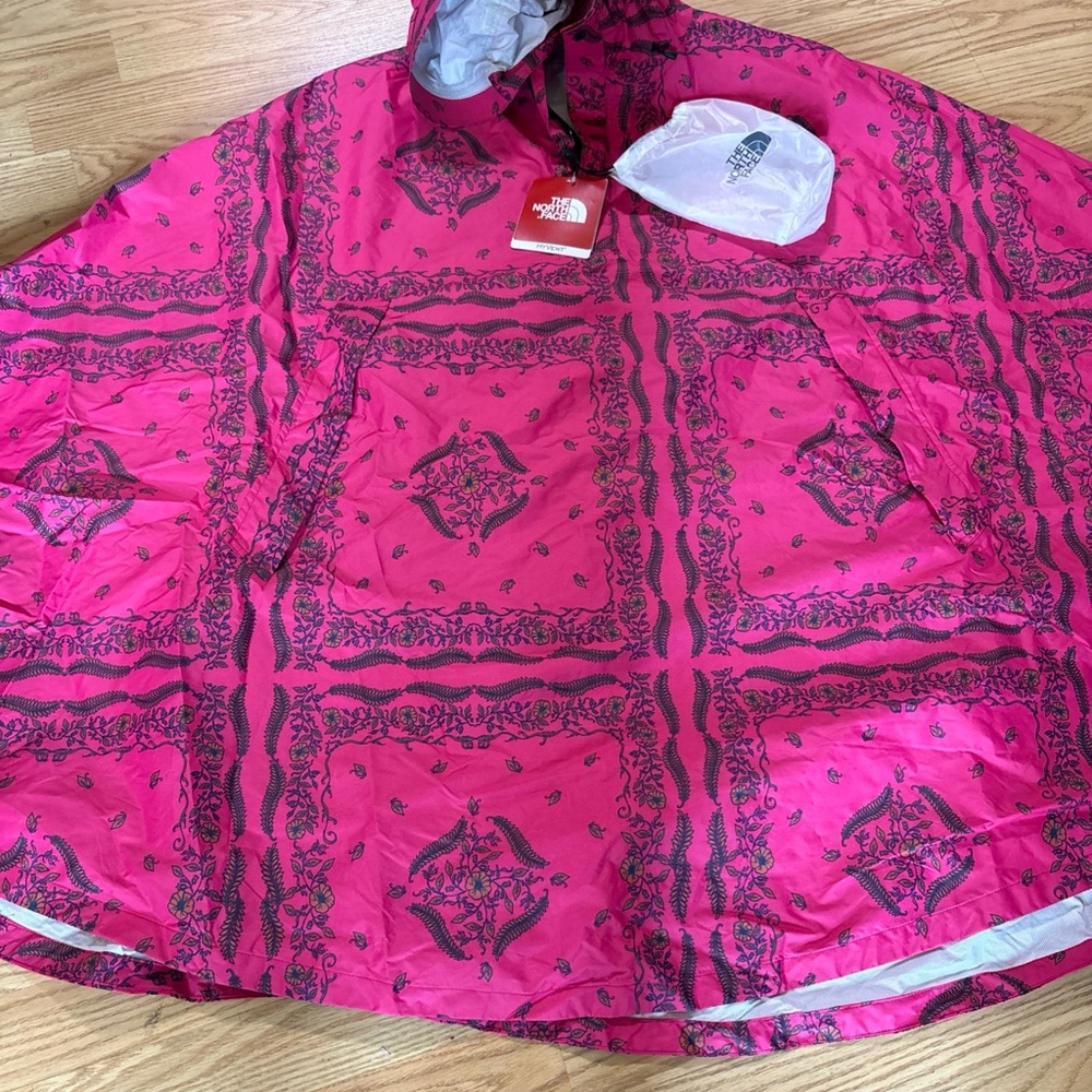 The North Face Pink and Black Cape